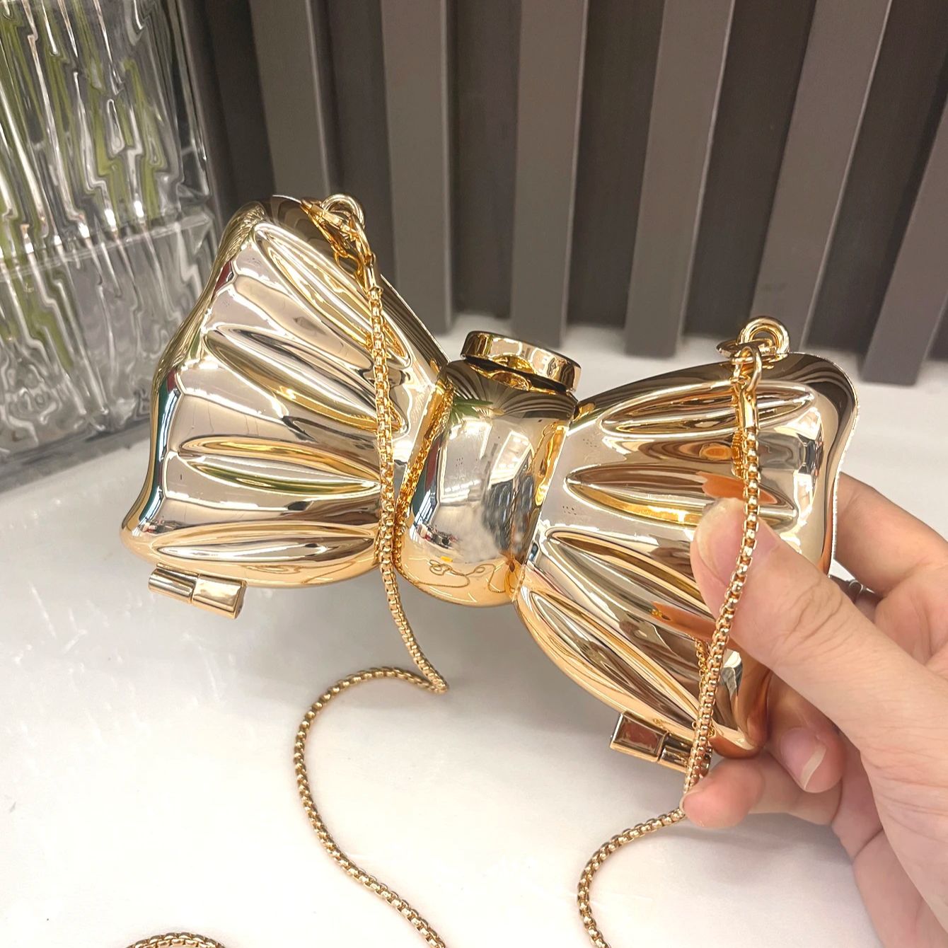 Wedding Vendor - Golden Evening bag Purses and handbag
