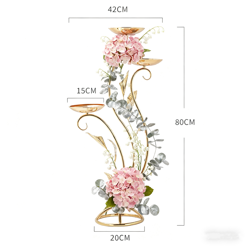 Wedding Decor Supply Store - Gold Flower Stand for Wedding Party