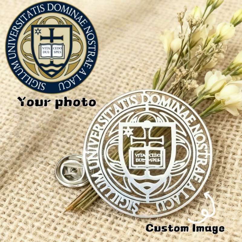 Wedding Supply Company - Custom Company logo Image Brooch Personalized