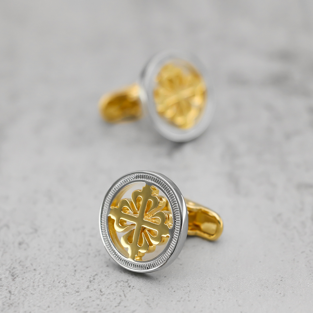 Wedding Supply Factory - Luxury Iris Flower Cufflinks High Quality
