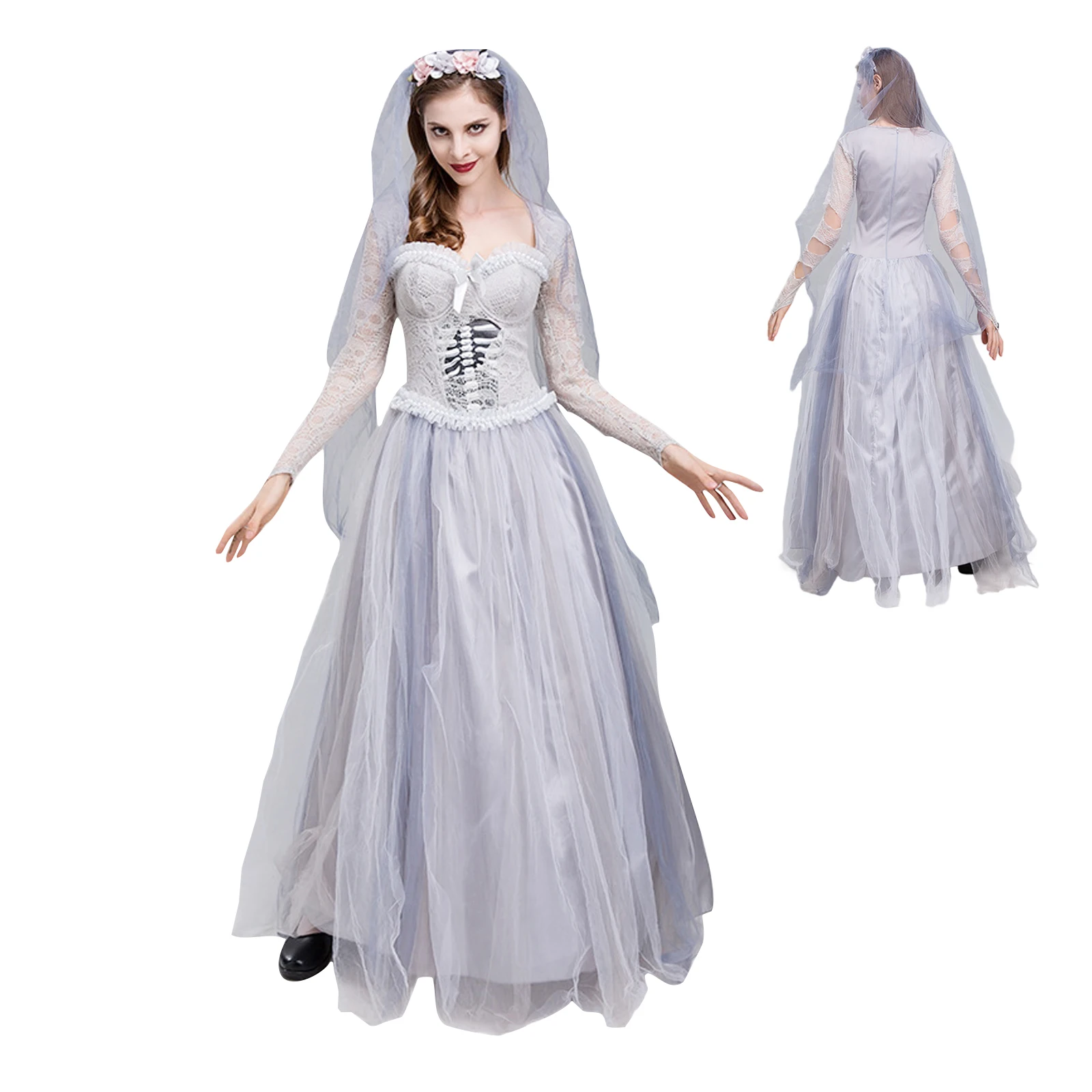 Suit Supply Wedding Party - 2025 New Corpse BrideDress Mesh Party