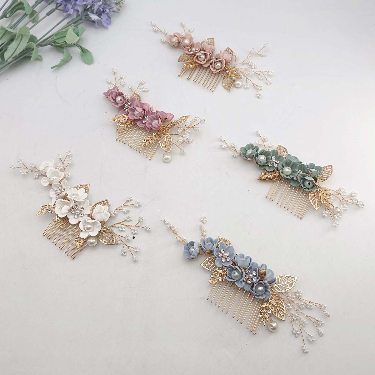 Wedding Supply Store - Crystal Pearl Hair Comb Clip Pin