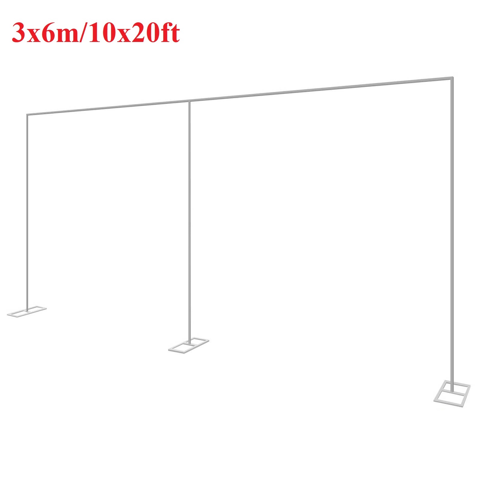 Wedding Support - 3x6m/10x20ft Metal Wedding Arch Stand Heavy