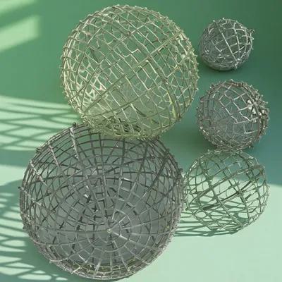 Wedding Floral Supply - 5Pcs Decorative Flower Ball Frame Grass