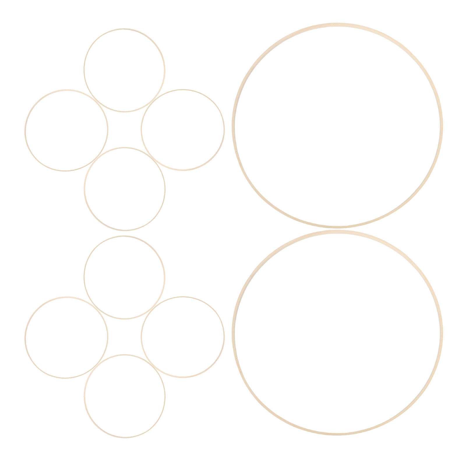 10Pcs Bamboo Floral Hoops Mate - огляд і ціна Wedding Floral Supply