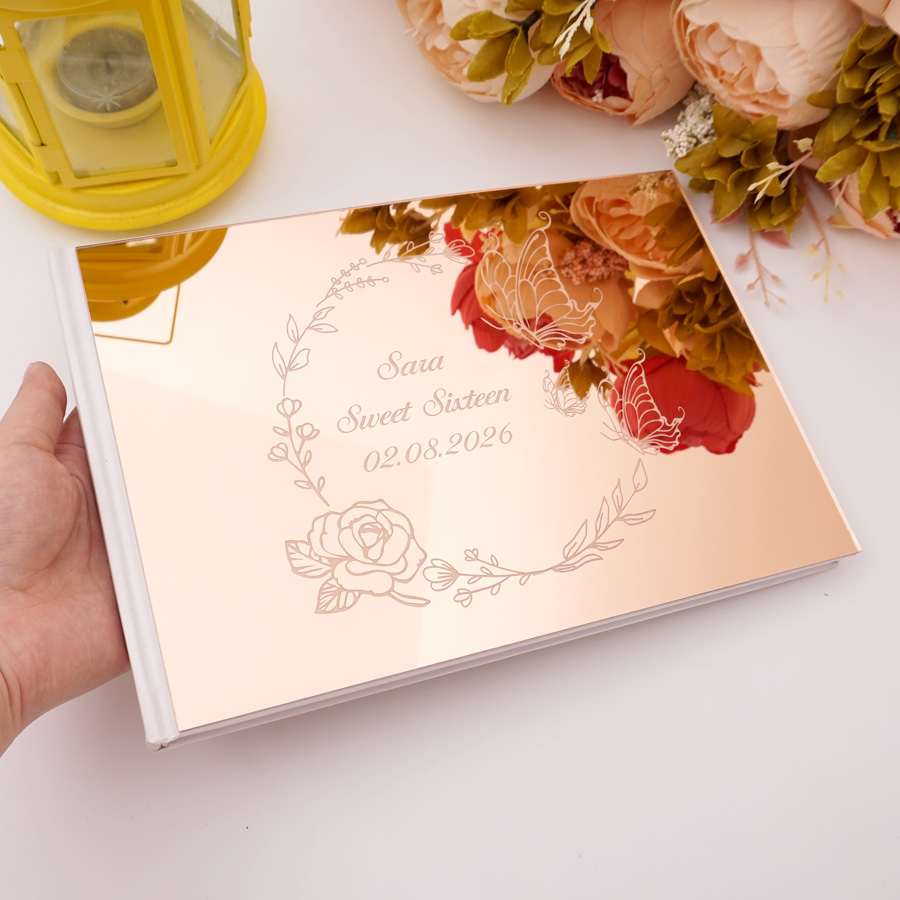 Custom Butterfly Design Acryli - огляд і ціна Personalized Guest Book