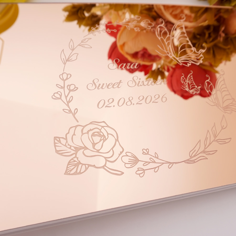 Custom Butterfly Design Acryli - огляд і ціна Personalized Guest Book