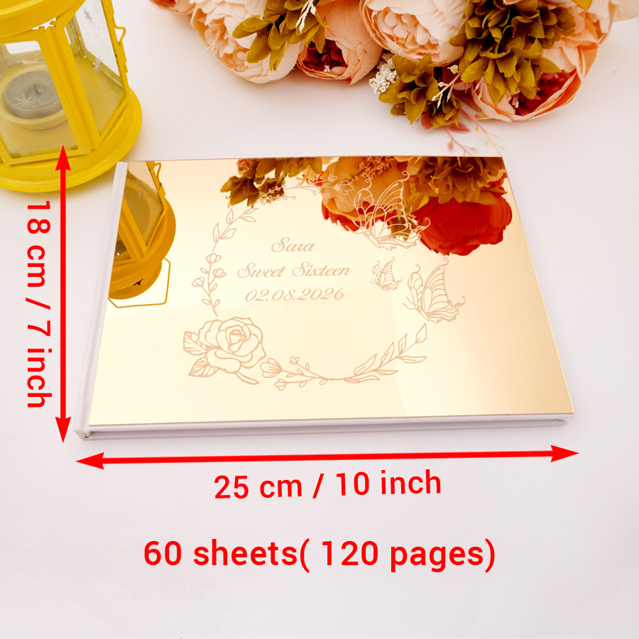 Custom Butterfly Design Acryli - огляд і ціна Personalized Guest Book