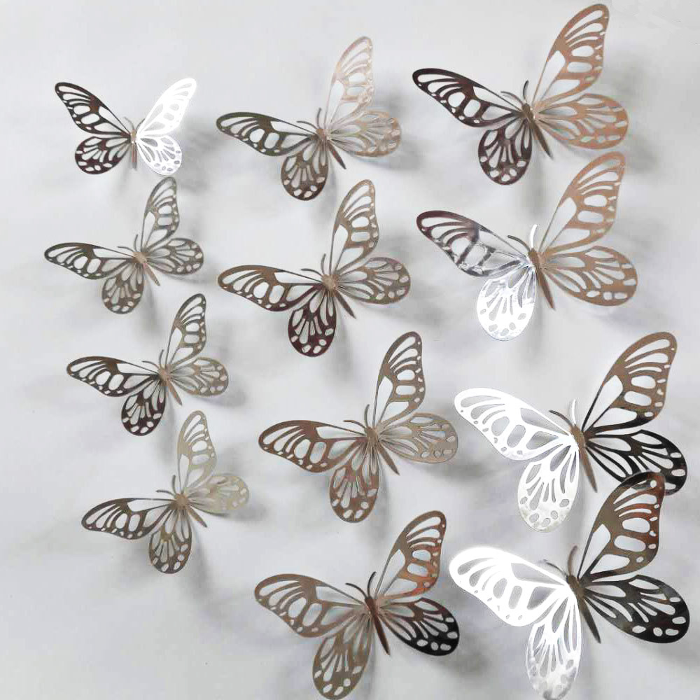 12Pcs/Set Gold Silver Hollow B - огляд і ціна Wedding Package Gold