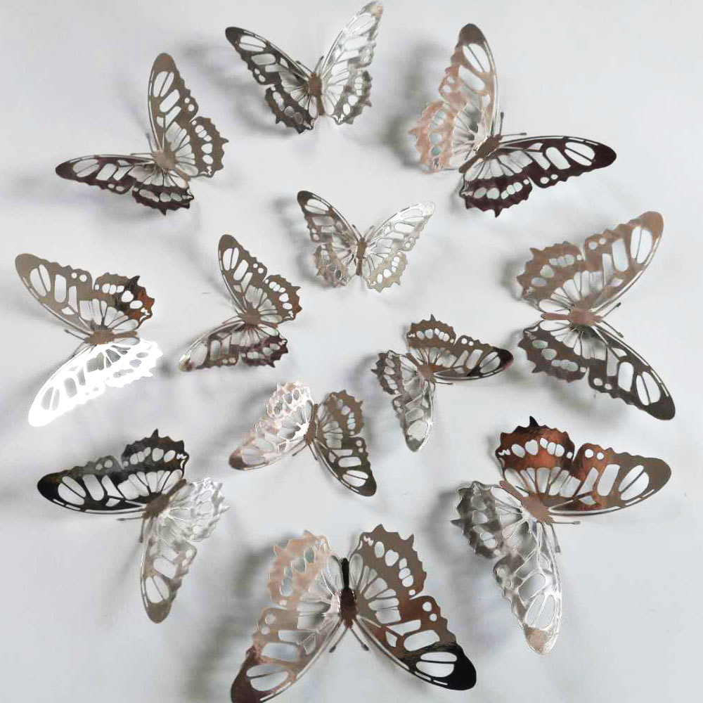 12Pcs/Set Gold Silver Hollow B - огляд і ціна Wedding Package Gold