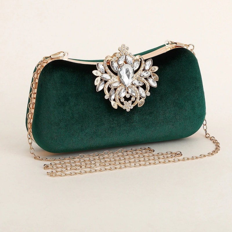 Dark Green Velvet Clutch Bag L - огляд і ціна Wedding Vendor