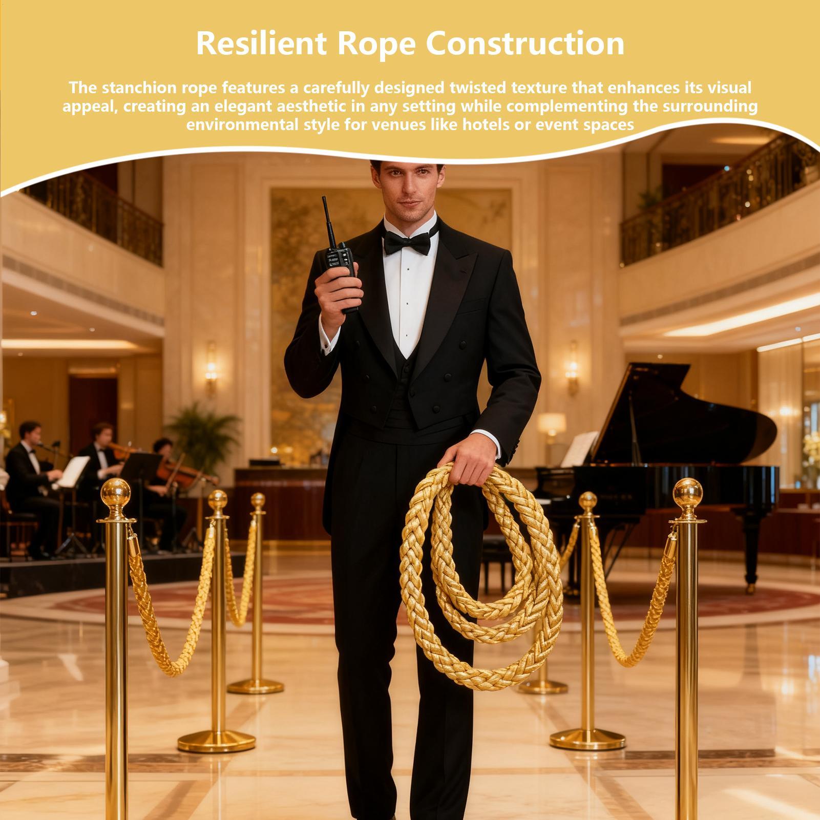 Stanchion Rope 4.9ft Twisted R - огляд і ціна The Wedding Supply Store