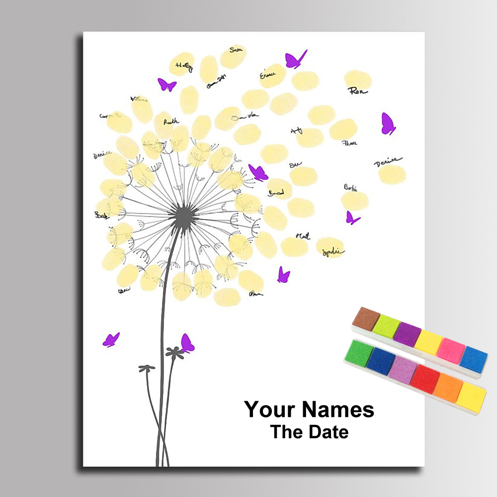 Personalized Signature Fingerp - огляд і ціна Personalized Guest Book