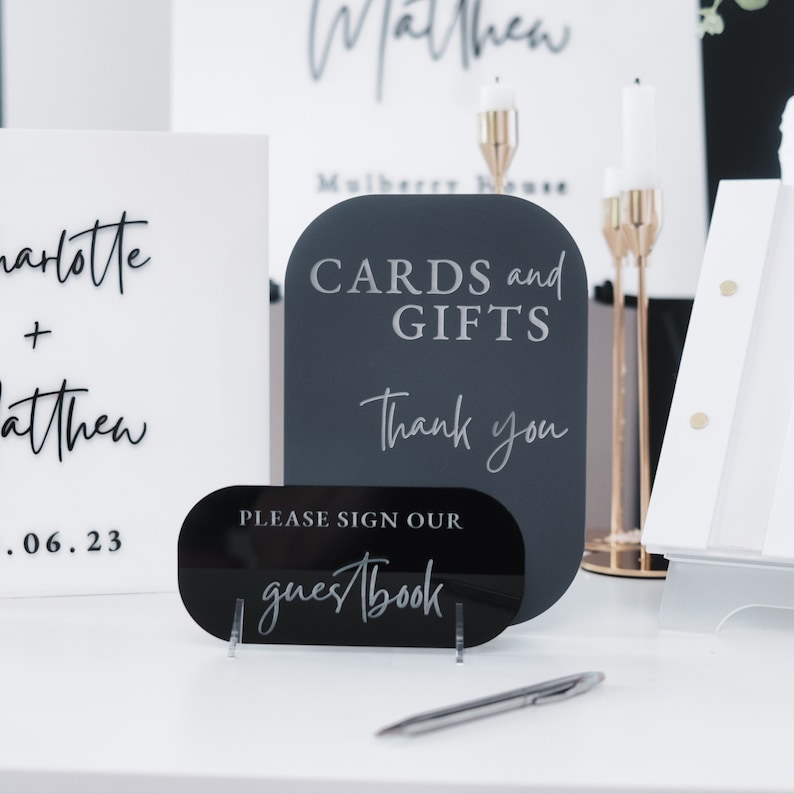 White Card Box for Wedding 3D  - огляд і ціна Personalized Guest Book
