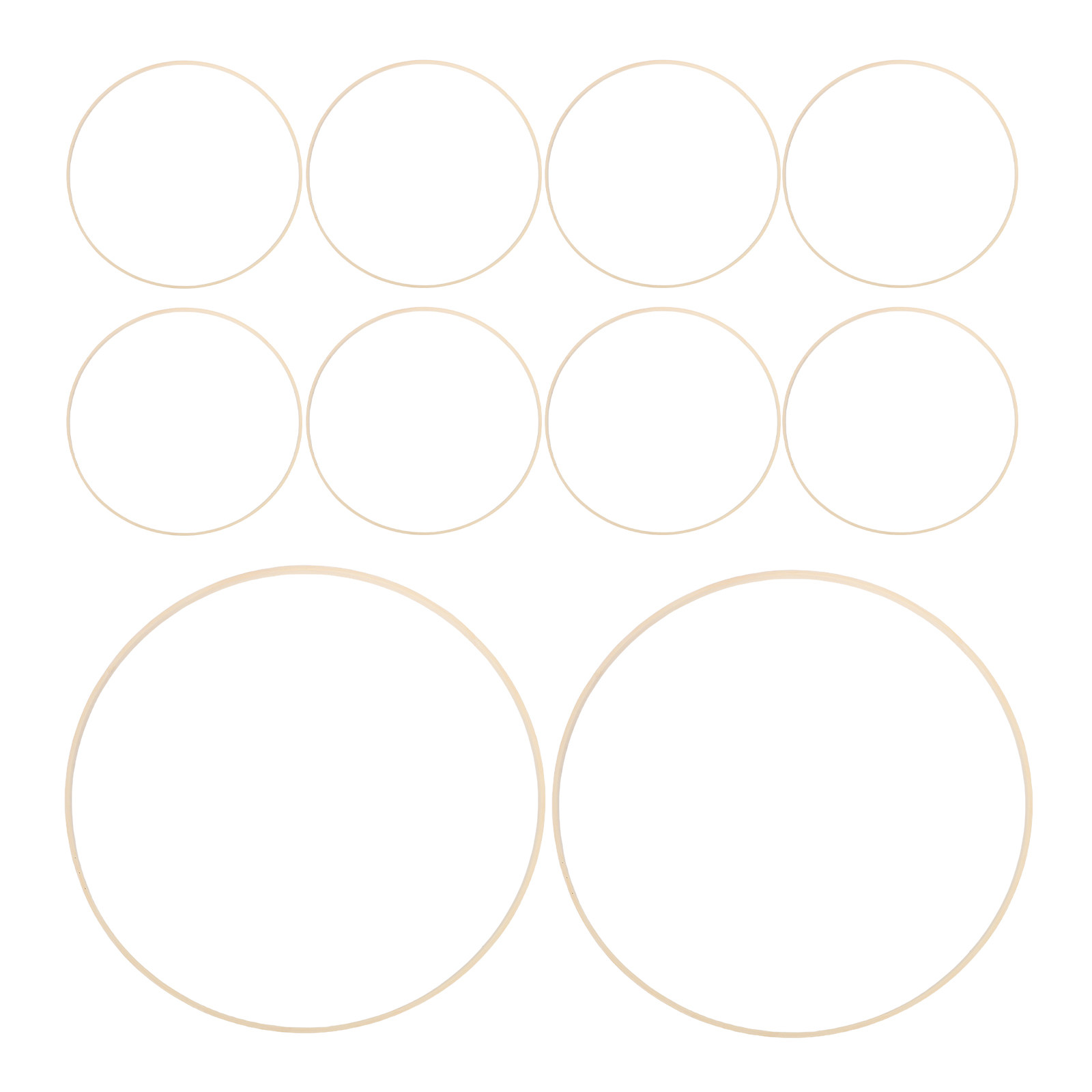 10Pcs Bamboo Floral Hoops Rust - огляд і ціна Wedding Floral Supply