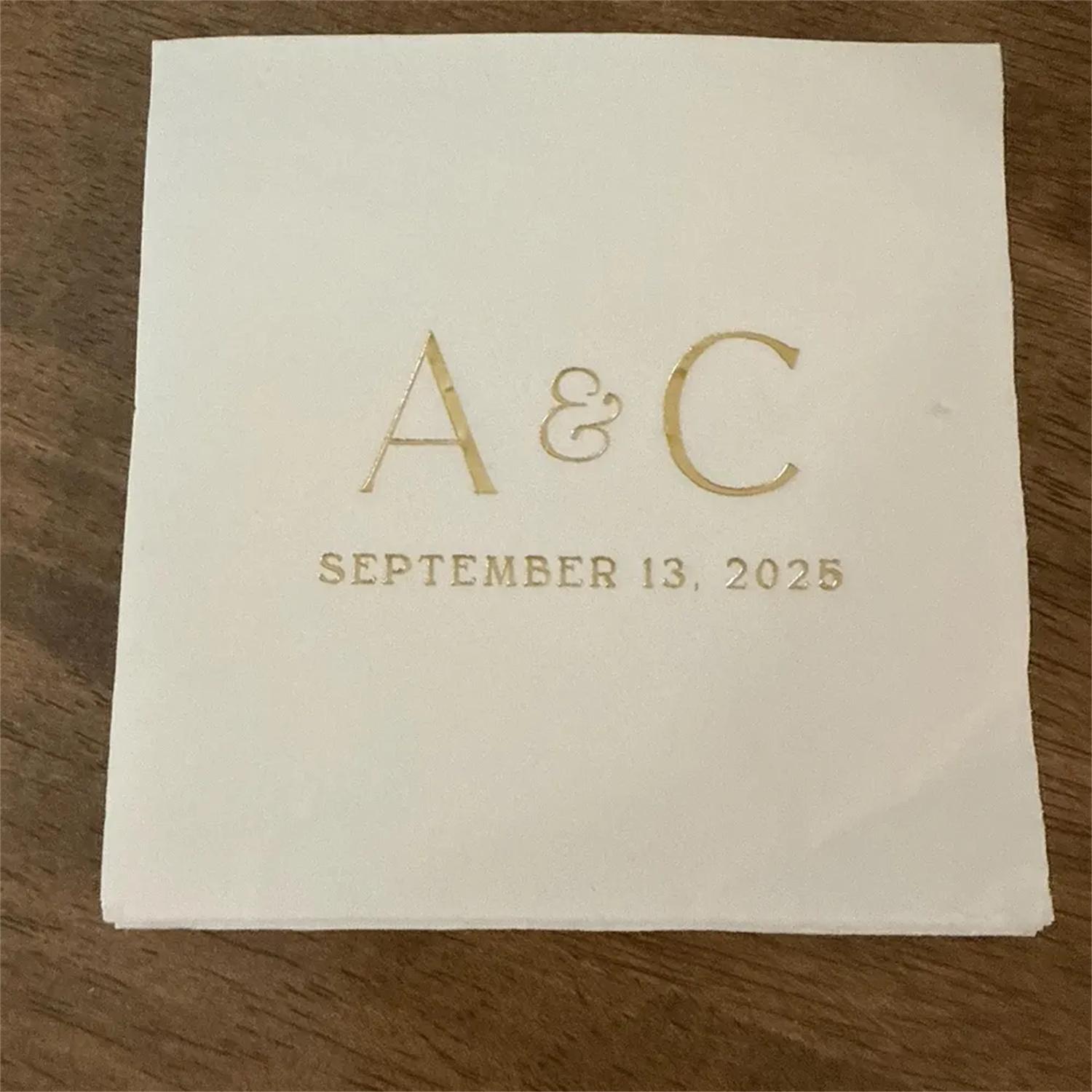 Wedding Cocktail Napkins Initi - огляд і ціна Wedding Package Gold