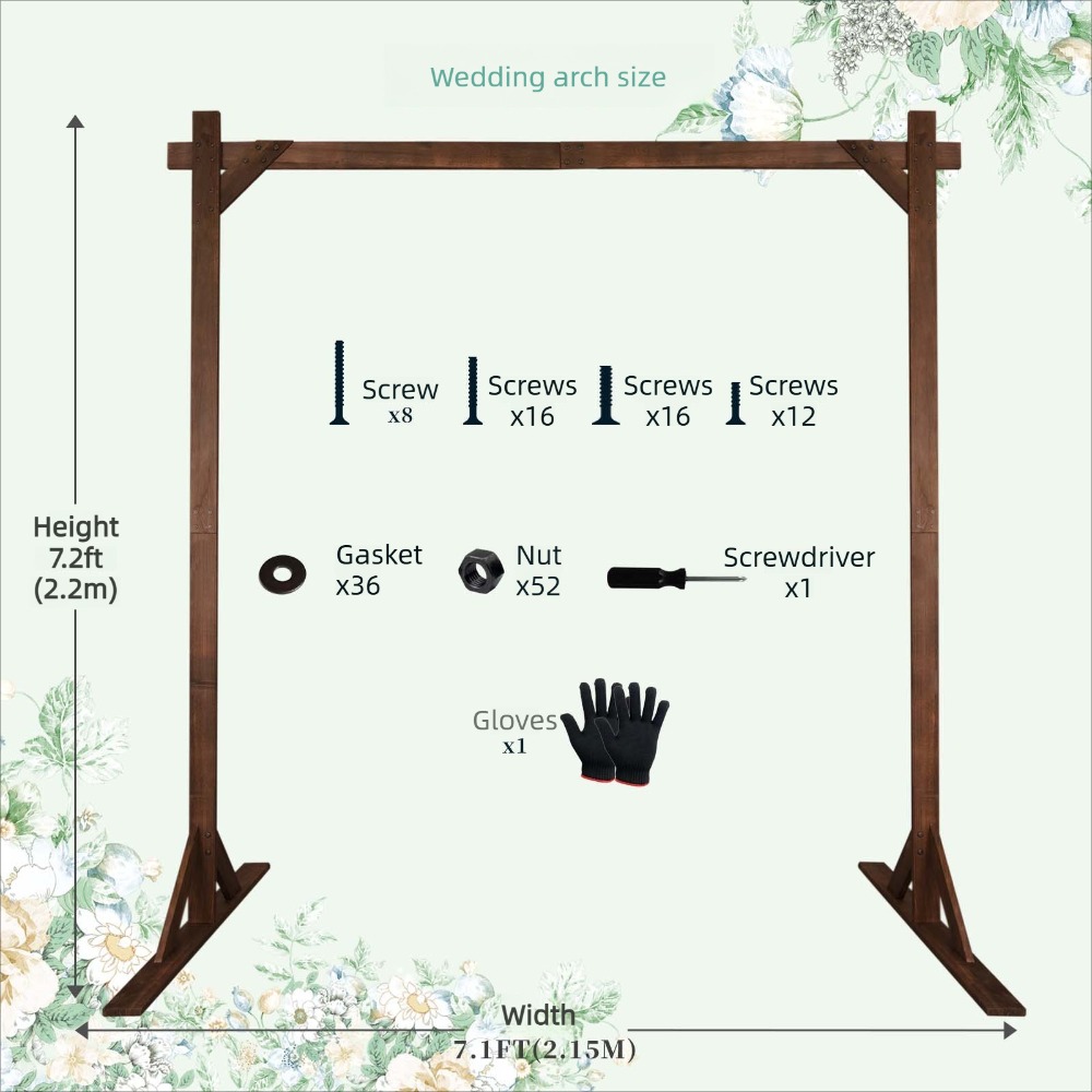 Forest Theme Wooden Wedding Ar - огляд і ціна Wedding Support