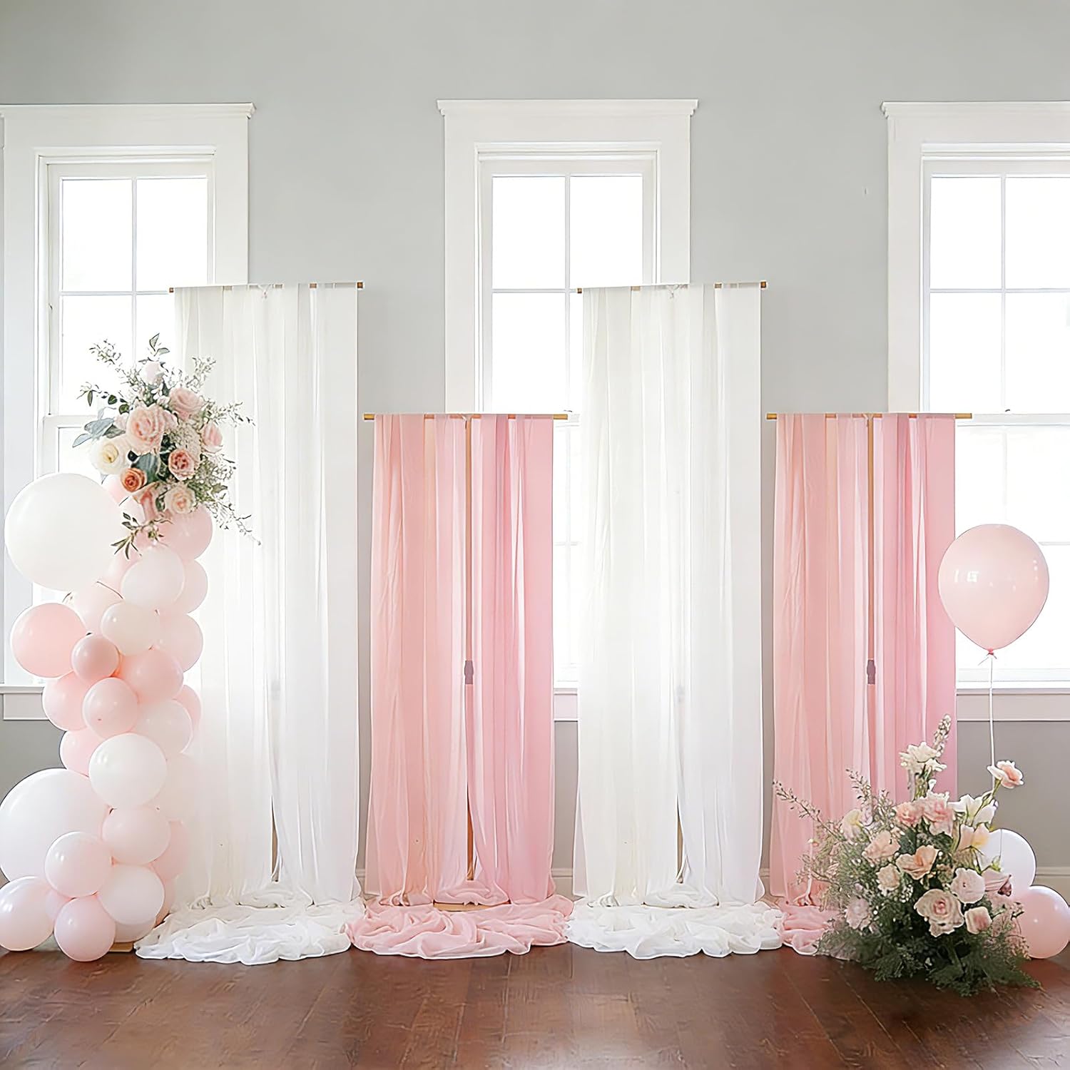 4pcs Gold 8FT Backdrop Stand A - огляд і ціна Wedding Support