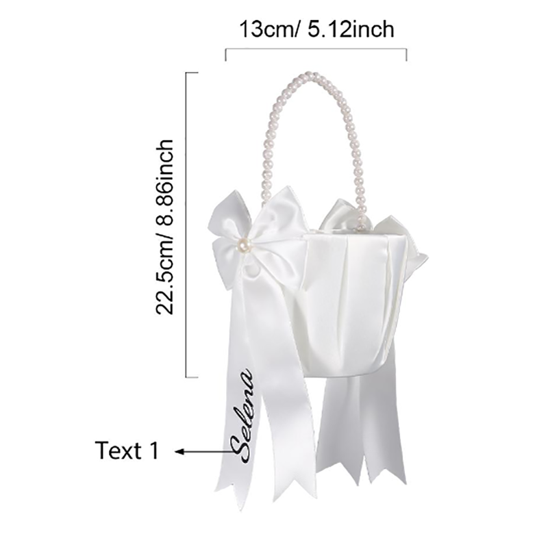 Custom Name Flower Girl Basket - огляд і ціна Wedding Hampers