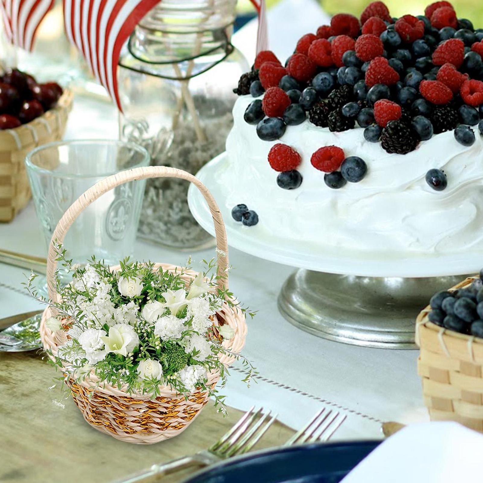 Rattan Handheld Woven Basket B - огляд і ціна Wedding Hampers