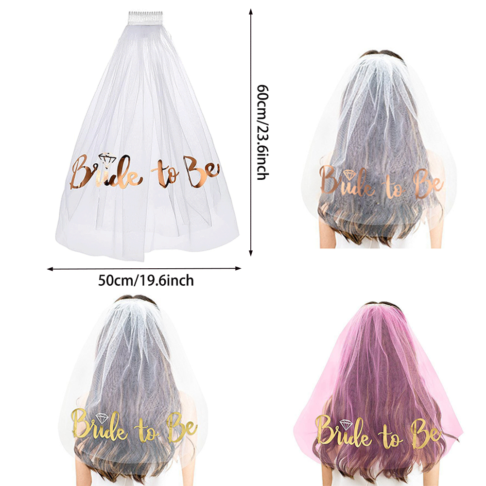Bride To Be Veil Rose Gold Hen - огляд і ціна Wedding Supply Store