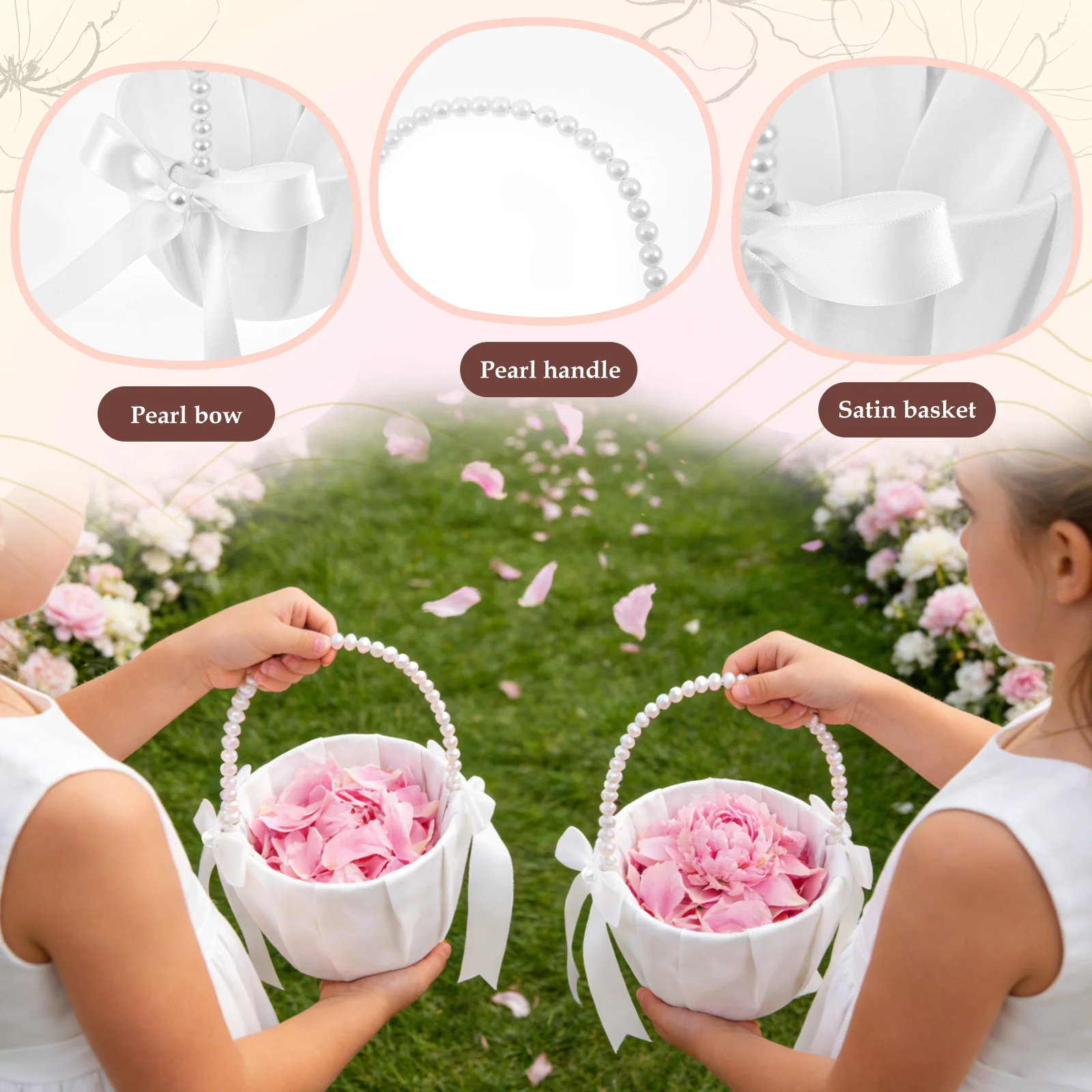 2Pcs Wedding Flower Girl Baske - огляд і ціна Wedding Hampers