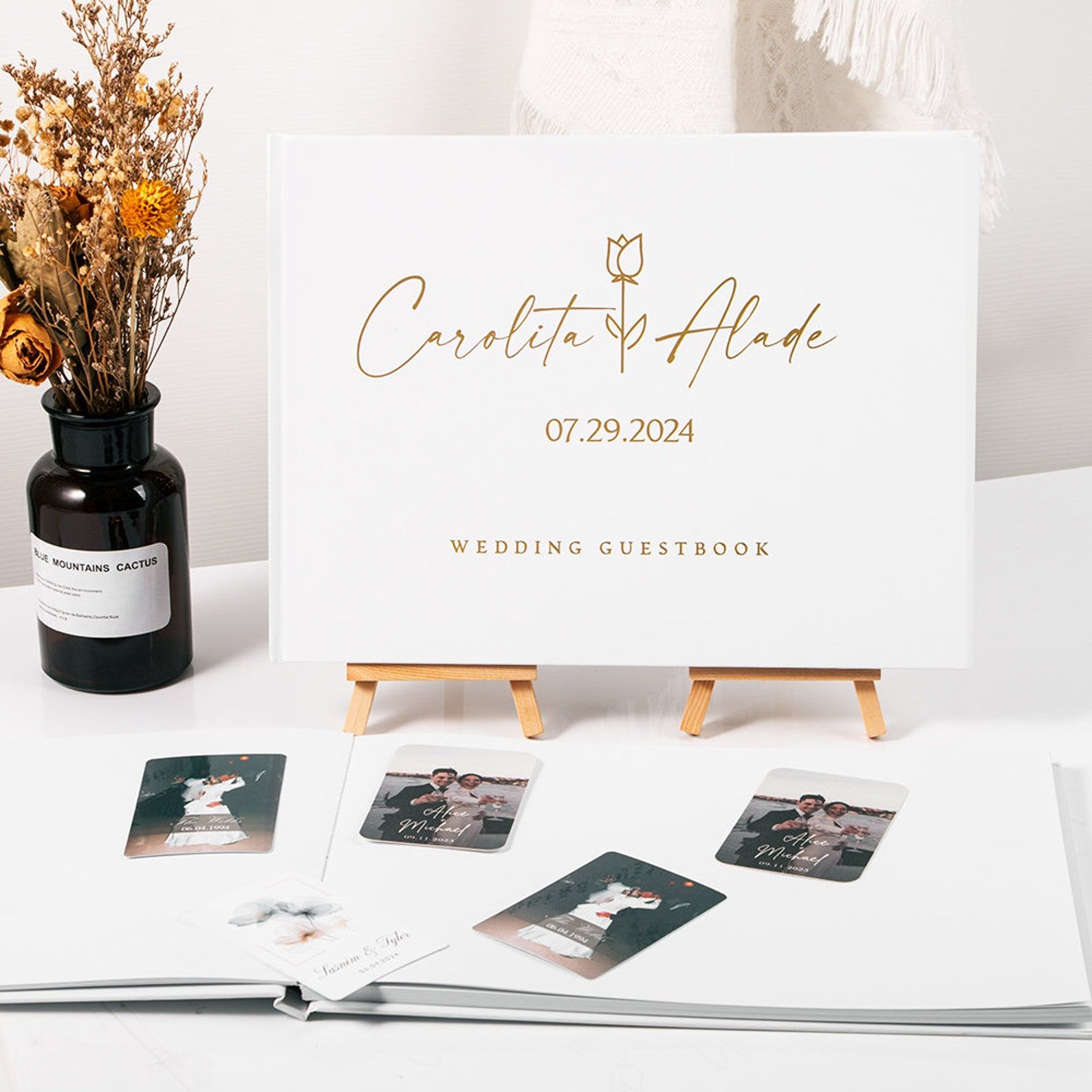 Custom Wedding Guestbook Perso - огляд і ціна Personalized Guest Book
